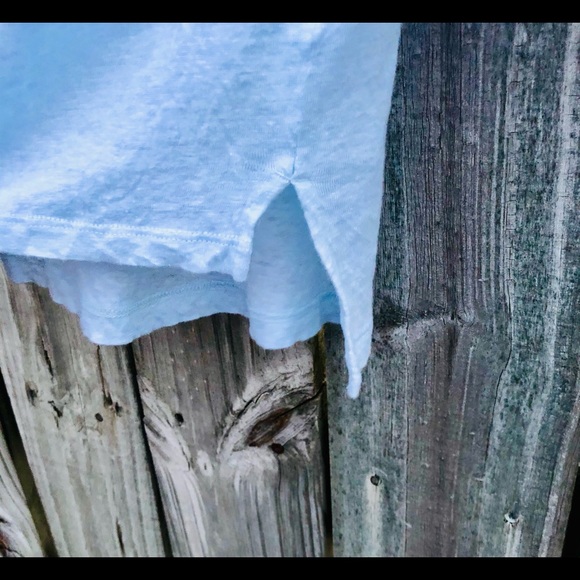 Lou & Grey Shirt Linen 3/4 Sleeve Blue Small - Picture 4 of 8